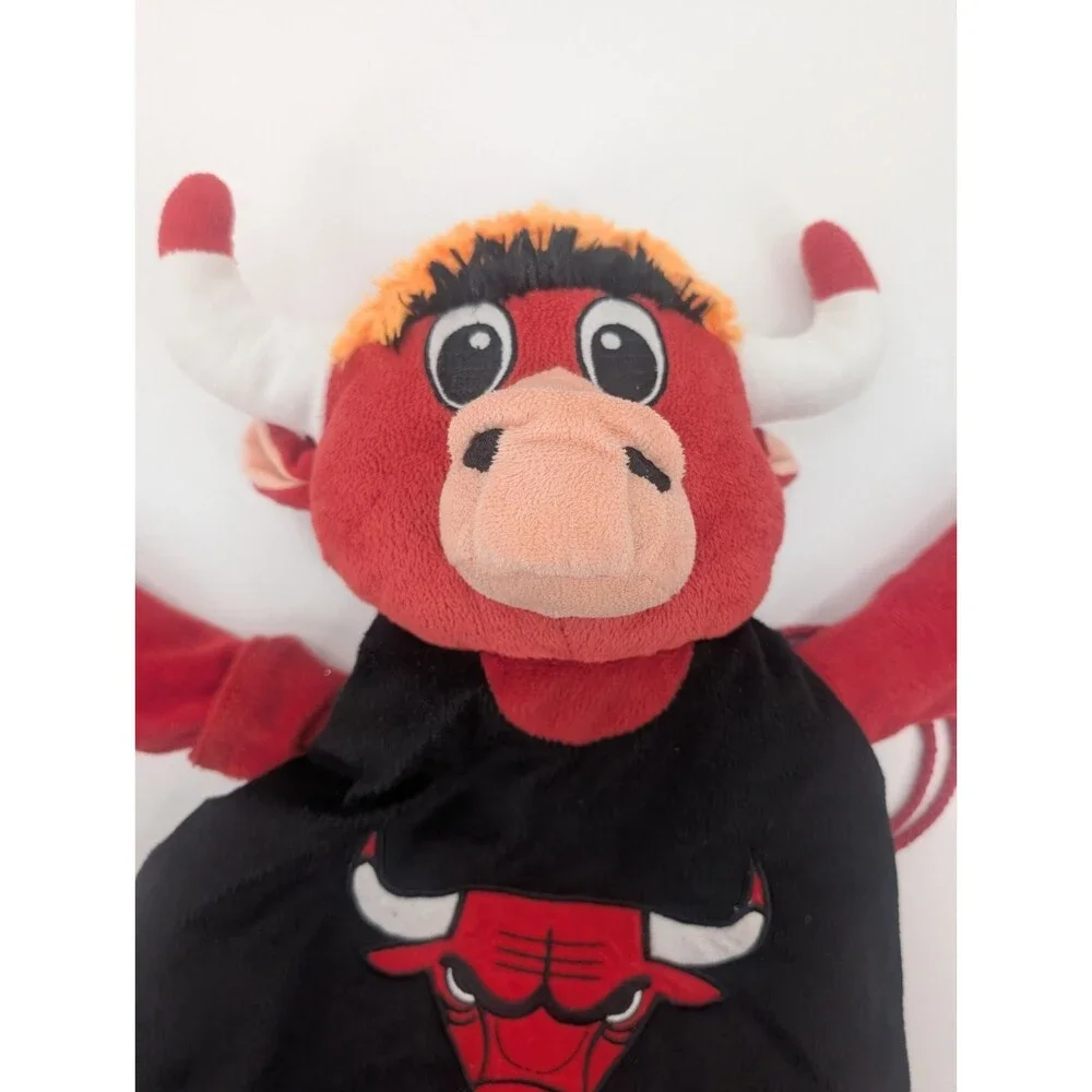 Benny the Bull Chicago Bulls Plush Drawstring Basketball NBA Gym Bag